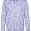 Seidensticker Popeline Business Hemd in Regular mit Kentkragen Paisley (01.143990-0013) blau Hemden