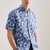 Seidensticker Business Hemd Regular Floral (01.140441-0013) blau Hemden