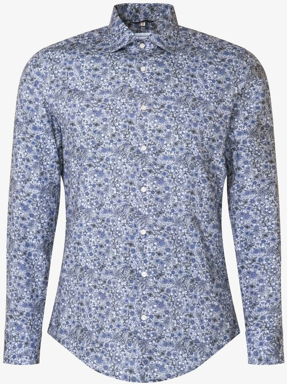 Seidensticker Business Hemd Slim Floral (01.640870-0013) blau Hemden