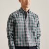 Seidensticker Twill Flanellhemd Regular mit Button-Down-Kragen Karo (01.142560)(01.142560-0077) grün Hemden