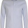 Seidensticker Twill Business Hemd in Slim mit Covered-Button-Down-Kragen Druck (01.643812-0011) blau Hemden