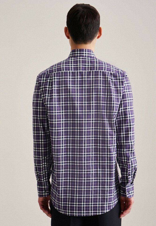 Seidensticker Twill Flanellhemd Regular mit Button-Down-Kragen Karo (01.142560)01.142560-0085 Hemden